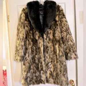 Regal Faux Fur Leopard Print Jacket